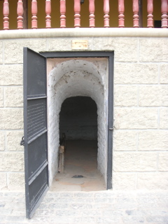 A slave detention room underneath the front porch, Hotel-Hacienda San José, Chincha.