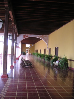 The front porch of the Hotel-Hacienda San José, Chincha.