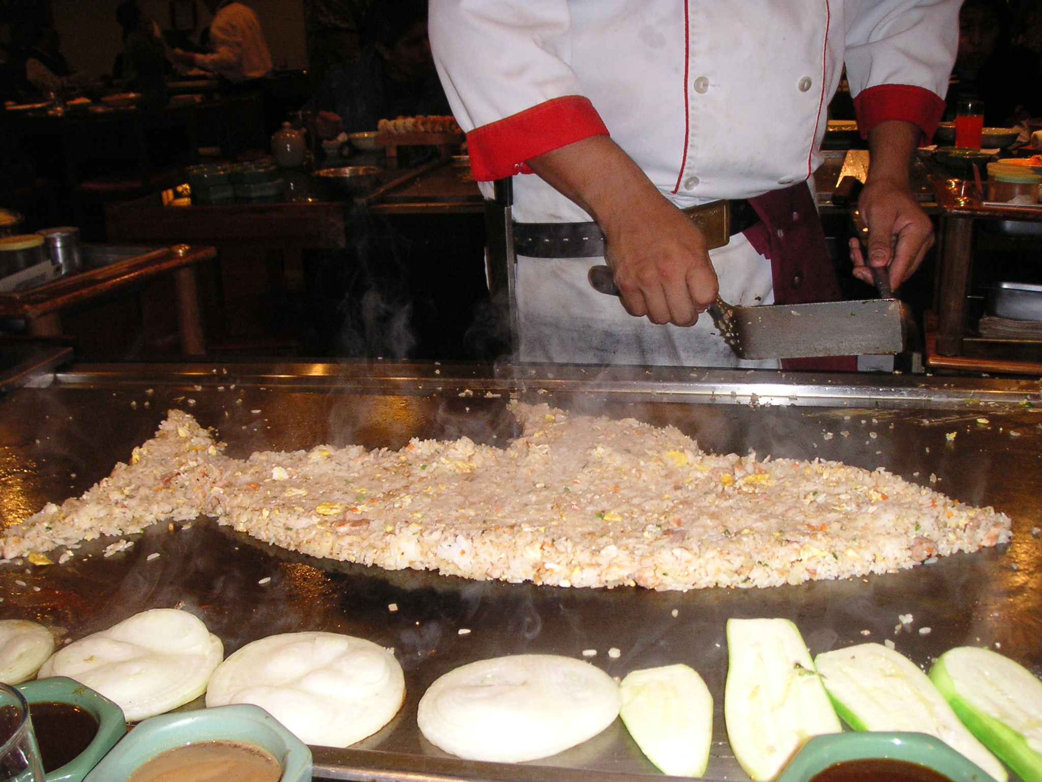 Dinner at Benihana in Jockey Plaza, Lima.