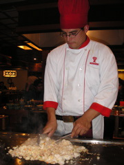 Dinner at Benihana in Jockey Plaza, Lima.