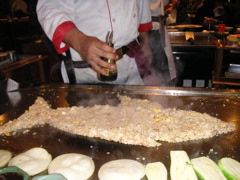 Dinner at Benihana in Jockey Plaza, Lima.