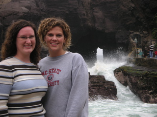 Janet and Andrea near the Fishing Dock of Pucusana. Maritza (nuestra madre peruano) took us here just before we left.