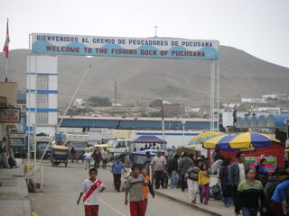 The town by the dock, Pucusana.