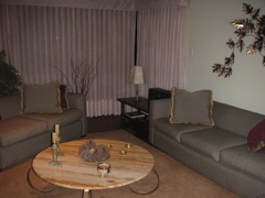 The living room at Maritza's house, Surco, Lima, Perú. Andrea and I lived with Maritza for 4 weeks.