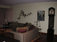 The living room at Maritza's house, Surco, Lima, Perú. Andrea and I lived with Maritza for 4 weeks.