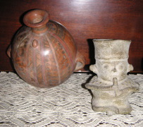 Original Inca artifacts at Maritza's house, passed down to her from her parents.